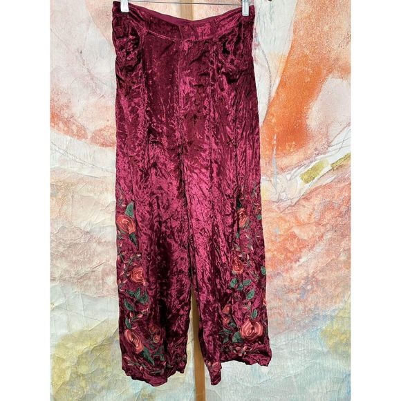 Free People x Anna Sui Rose Garden Pants $300 - Picture 5 of 7